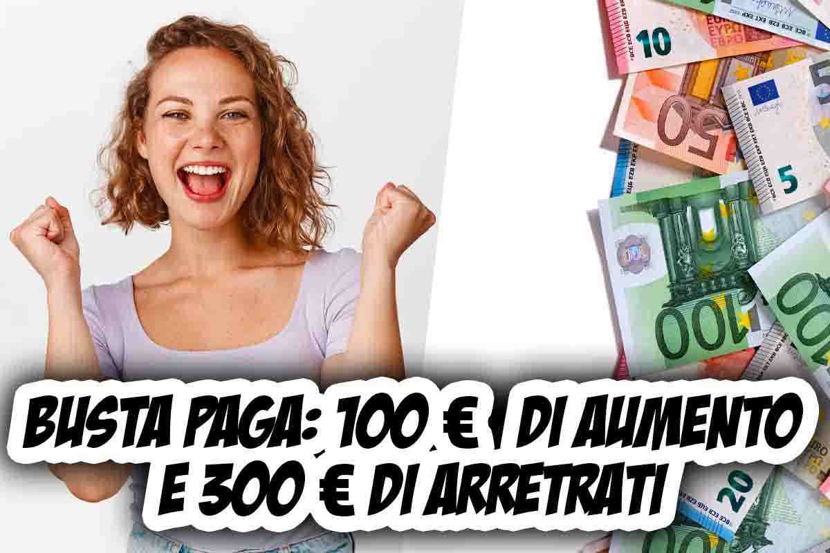 100 euro in più in busta paga