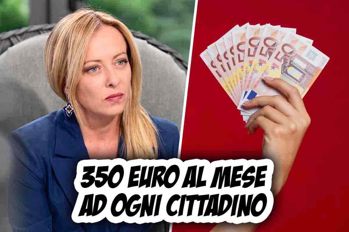 350 euro al mese per ogni cittadino