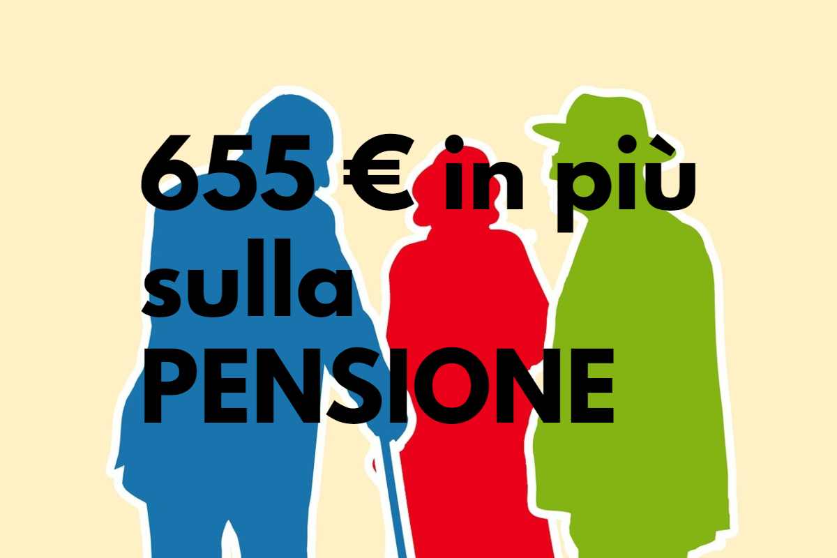 655 € in più sulla pensione