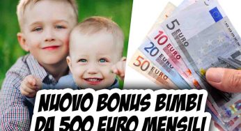 Nuovo Bonus Bimbi da 500 euro al mese cumulabile con AUU: chiedilo immediatamente