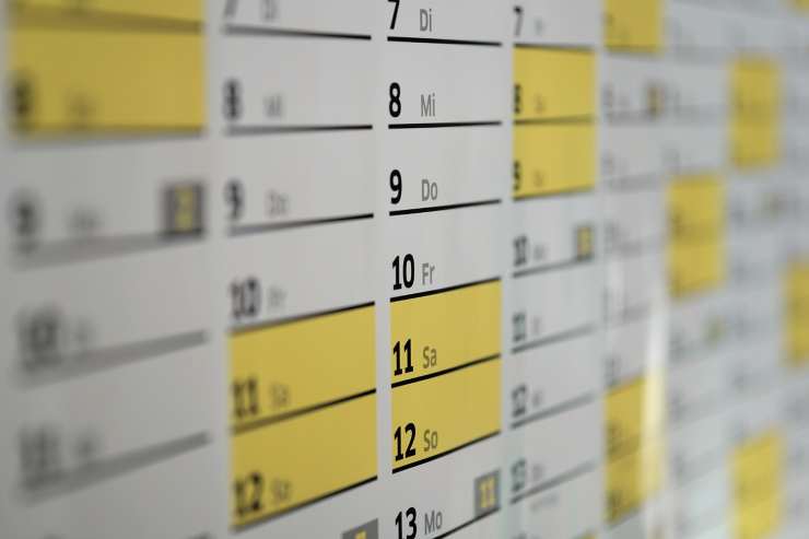 Occhio al calendario: scadenza a breve