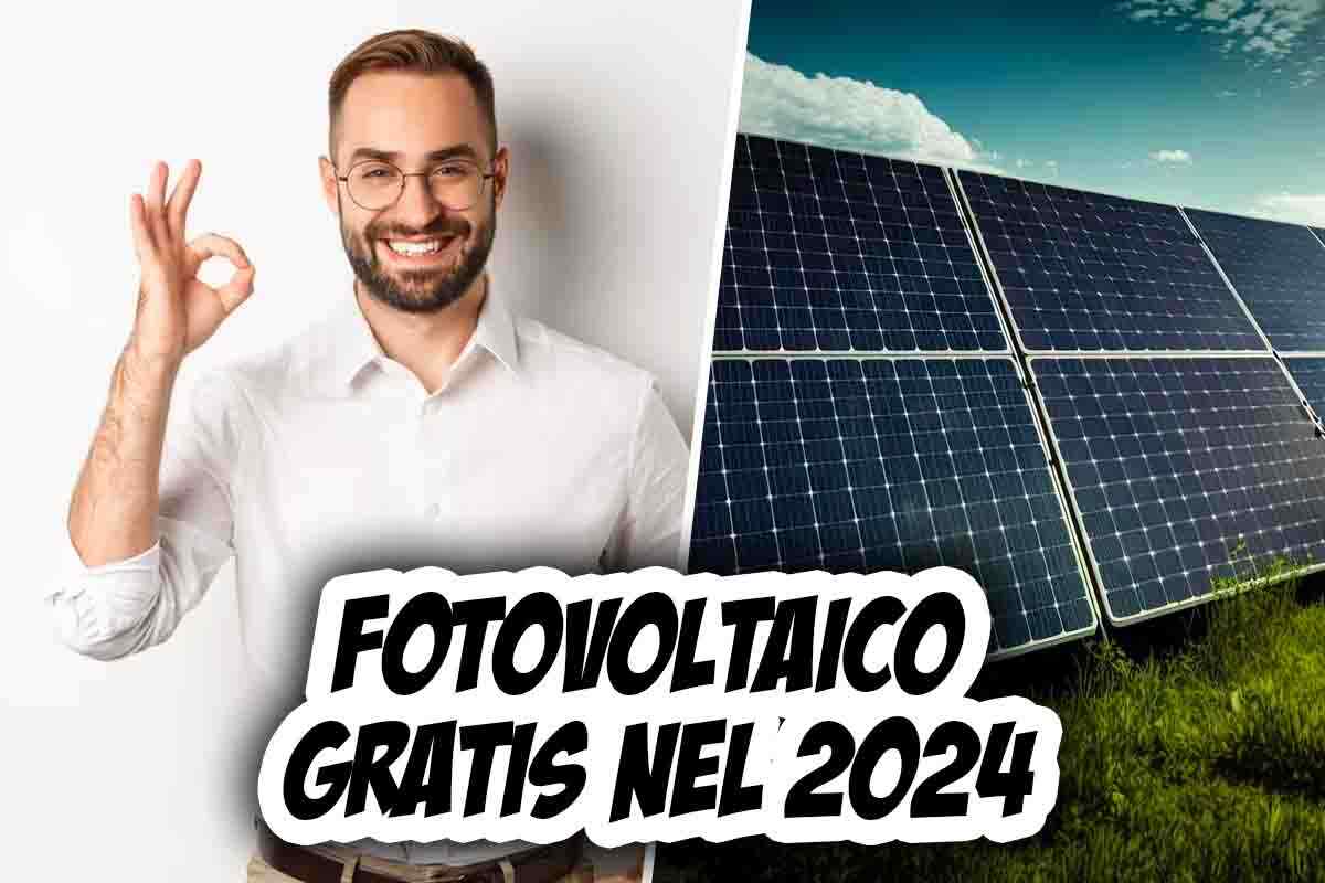 fotovoltaico gratis nel 2024
