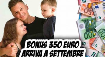 Bonus 350 euro arriva a settembre: gara di richieste per non perdere l’aiuto