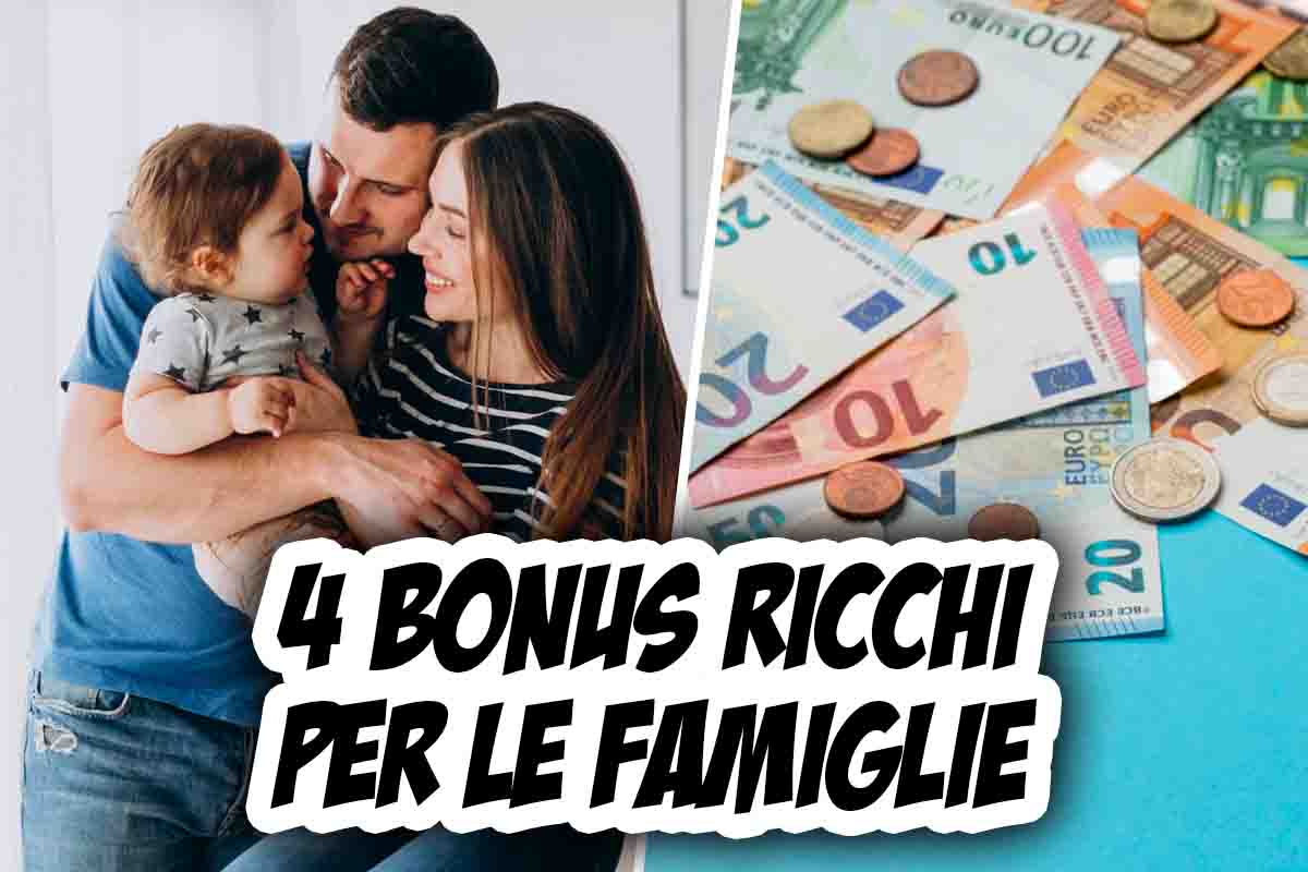 I 4 bonus per le famiglie oltre alla carta acquisti