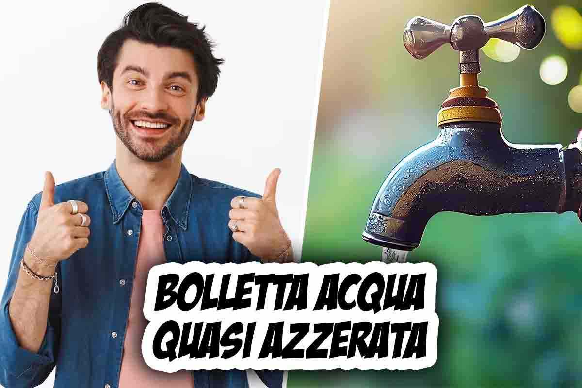 la bolletta dell’acqua si azzera così