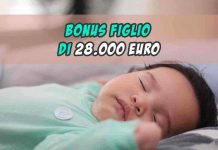 Bonus famiglie da 28 mila euro