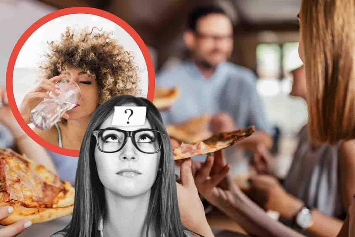 perché la pizza fa venire sete