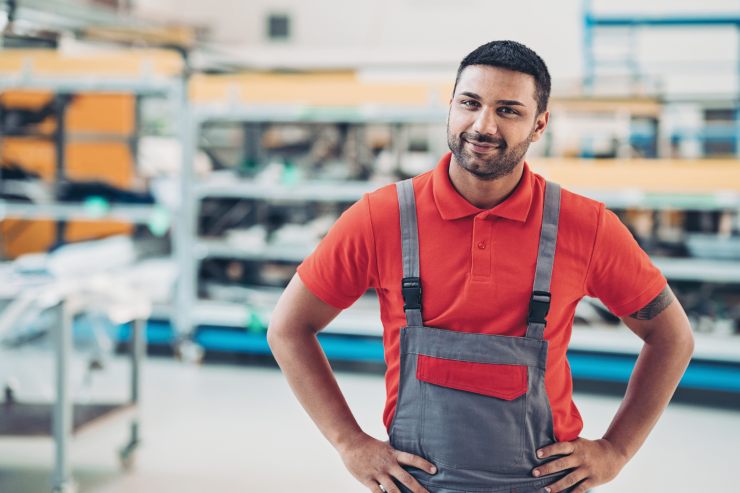 lavoratore soddisfatto